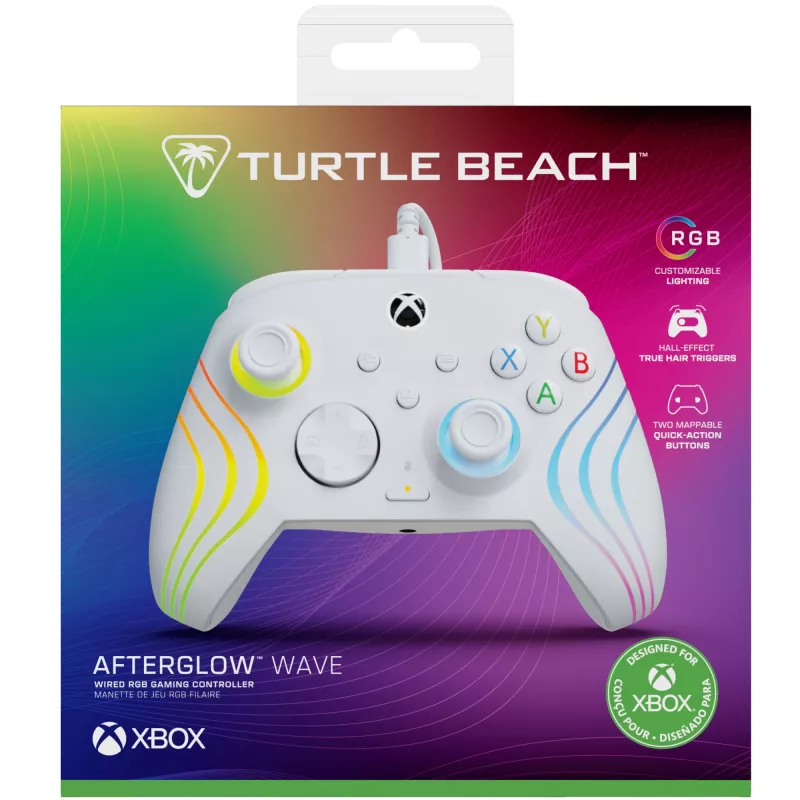 Žaidimų pultas Turtle Beach Afterglow Wave White USB PC Xbox Series S X