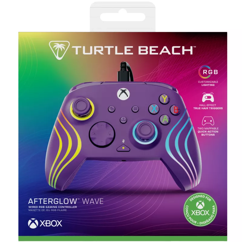 Žaidimų valdiklis Turtle Beach Afterglow Wave Purple USB PC Xbox Series X