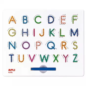 Magnetinė lenta su raidėmis agipa Magnets ABC rašikliu mėlynu galu 19263
