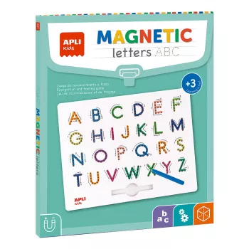 Magnetinė lenta su raidėmis agipa Magnets ABC rašikliu mėlynu galu 19263