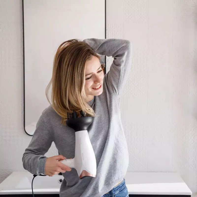 Plaukų džiovintuvas Taurus STUDIO 2500 IONIC 2400 W Baltas su jonų funkcija, 3 šildymo lygiai, 2 greičiai, difuzorius ir koncentratorius