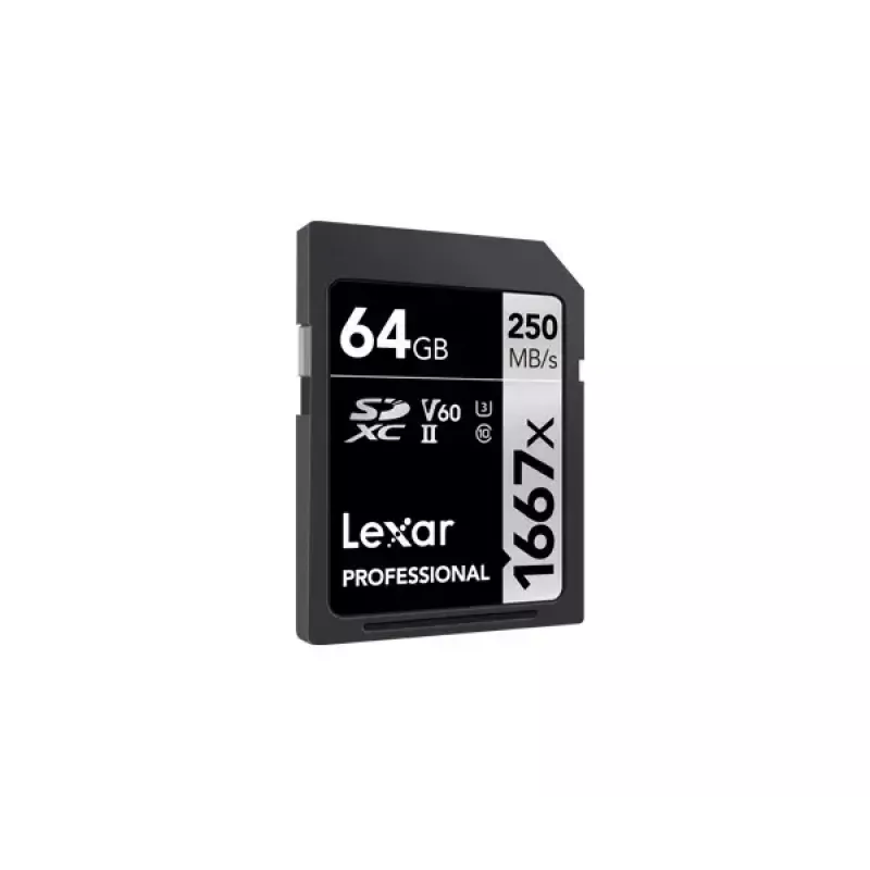„Lexar Professional 1667x“ SDXC UHS-II atminties kortelė 64 GB (LSD64GCB1667)