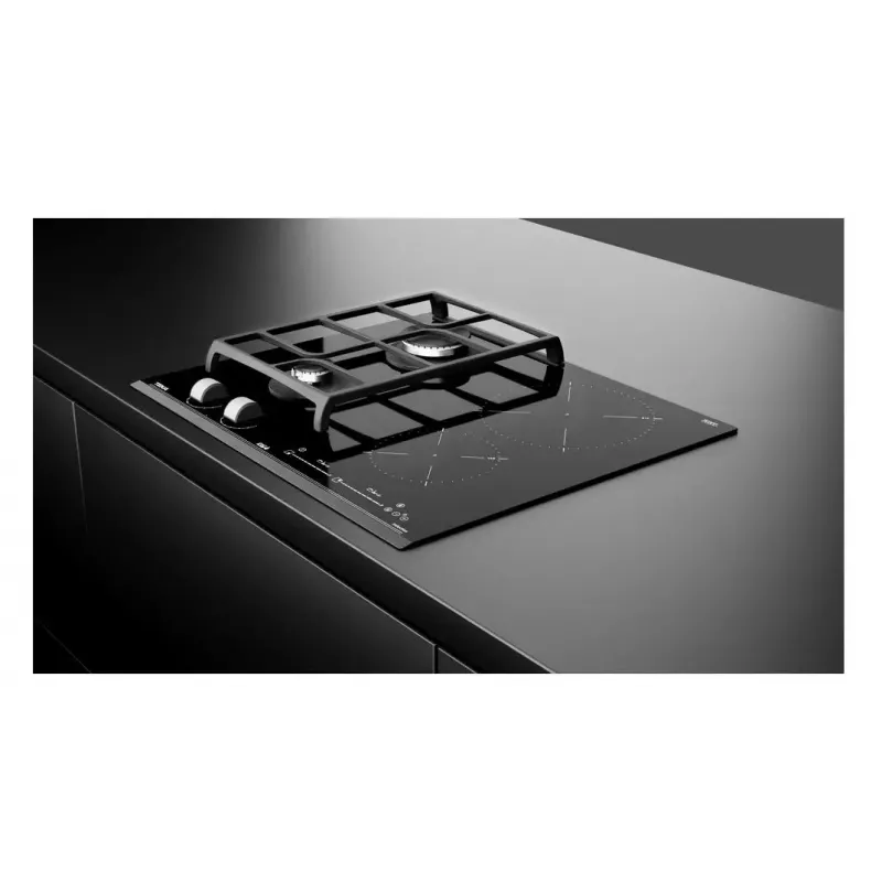 Kombinuota įmontuojama kaitlentė TEKA IND-GAZ PLATE JZC 64322 ABC BK (E4), 4 zonos, 60 cm, juoda, indukcinė + dujinė