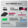 AXAGON EEM2-SC išorinis USB-C 10Gbps besraigtis metalinis M.2 NVMe SSD dėklas, vieno lizdo, pilkas