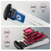 AXAGON EEM2-SC išorinis USB-C 10Gbps besraigtis metalinis M.2 NVMe SSD dėklas, vieno lizdo, pilkas