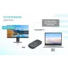 i-tec Thunderbolt 3 / USB-C Dual 4K Dock su USB-C į DisplayPort laidu (1,5 m) ir 60W galios tiekimu