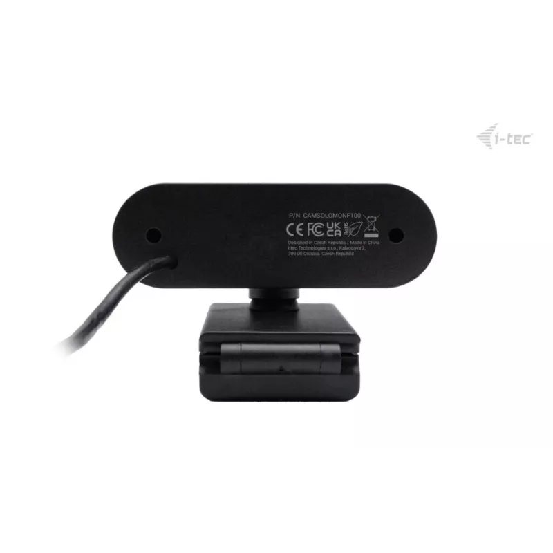 Internetinė kamera ITEC SOLOMON 100 1080p, 2 MP, Full HD 1920×1080, USB, tvirtinimo spaustukas, juoda
