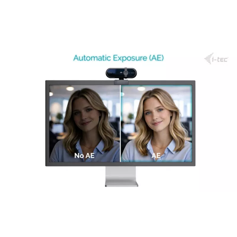 Internetinė kamera ITEC SOLOMON 100 1080p, 2 MP, Full HD 1920×1080, USB, tvirtinimo spaustukas, juoda