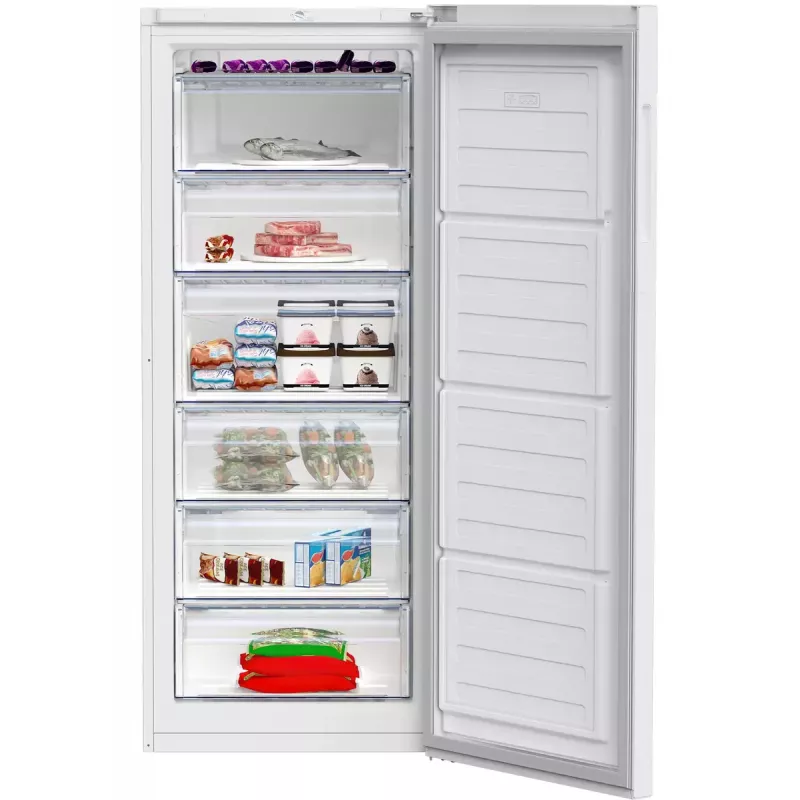 Šaldiklis vertikalus Beko RFSA240M41WN — 215 L, baltas, Fast Freeze, reversibilės durys