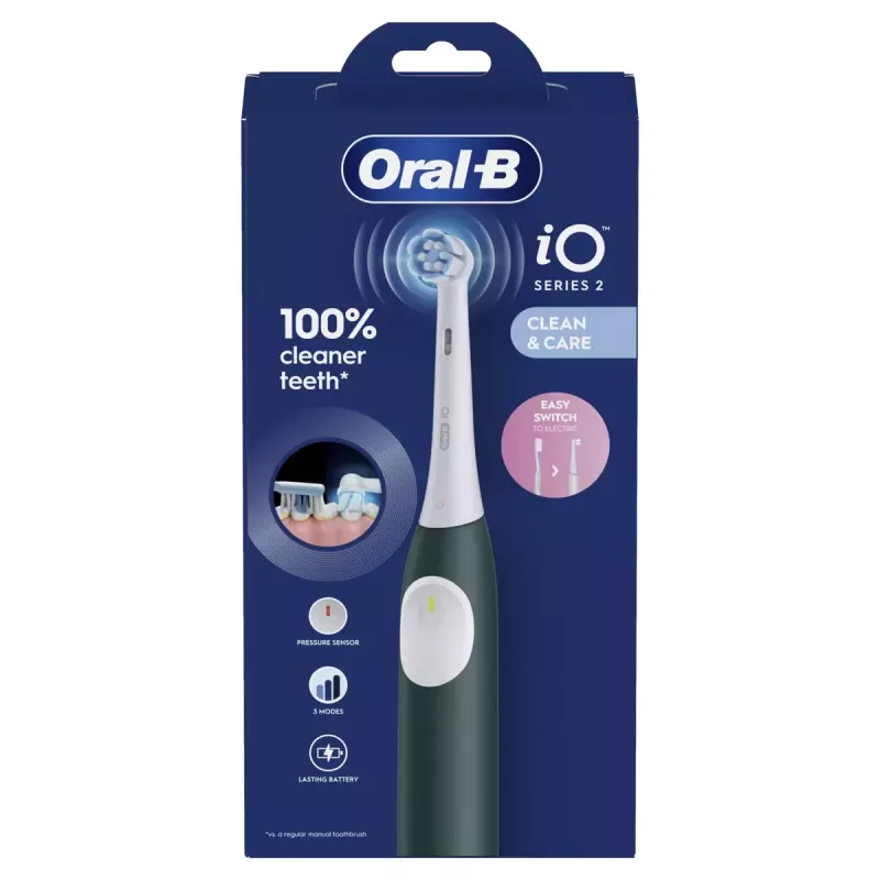 BRAUN Oral-B iO2 (iOS2.1C9.0G) elektrinis dantų šepetėlis Green Forest