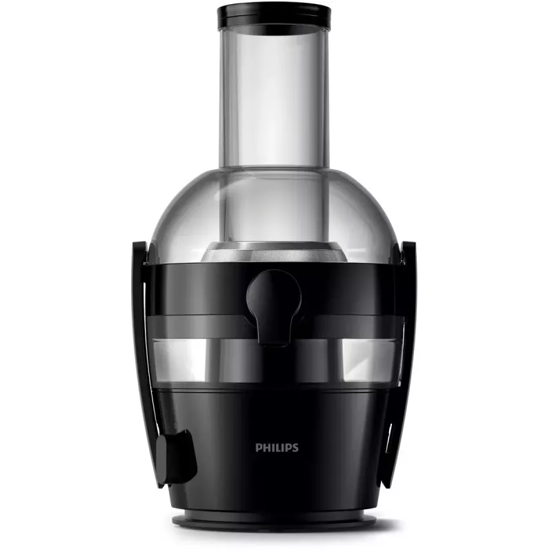 Lėtas sulčiaspaudė Philips Viva Collection HR1856, 800 W, juoda, LED ekranas, sulčių indas