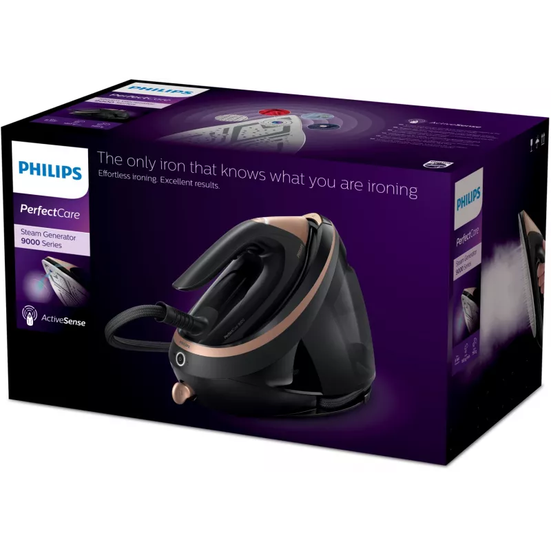 Philips PSG9040/80 garo lyginimo stotis 3100 W 1,8 L SteamGlide Elite padas Juoda
