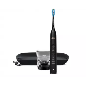 Philips Sonicare DiamondClean 9000 HX9911/09 belaidis dantų šepetėlis, juodas
