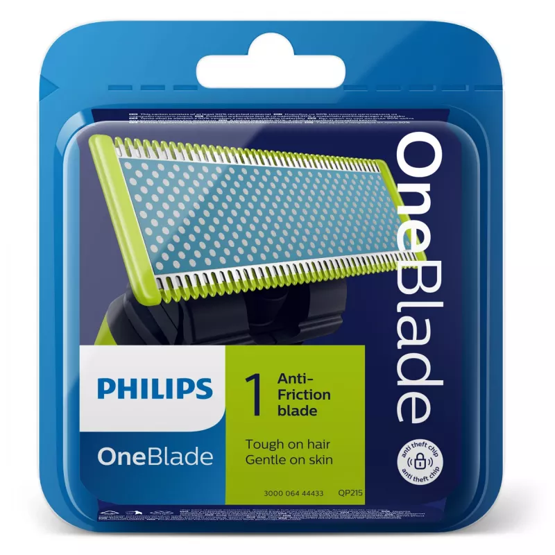 Philips OneBlade QP215/50 prieštrintinis skutimo peiliukas, įvairiaspalvis, 1 vnt.