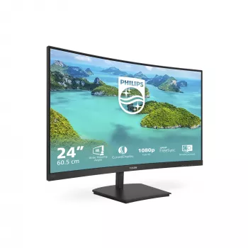 Philips E Line 241E1SCA/00 monitorius 59,9 cm (23,6 colio) 1920 x 1080 pikselių Full HD LCD juodas