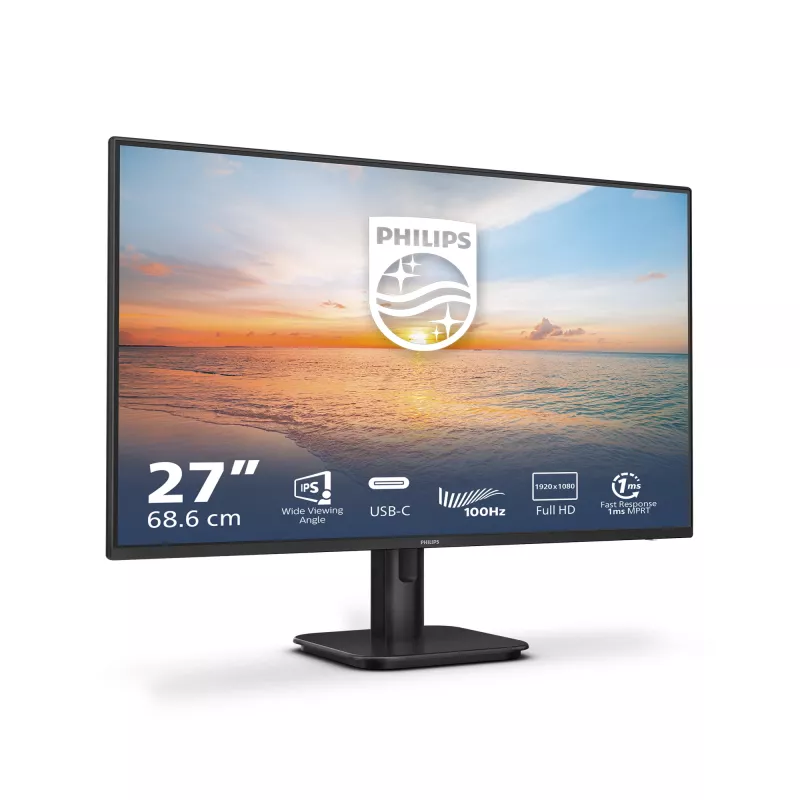 Philips 1000 serijos 27E1N1300A/00 kompiuterio monitorius 68,6 cm (27 colių) 1920 x 1080 pikselių Full HD LCD juodas
