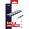 Trust Halyx USB 3.2 Gen 1 (3.1 Gen 1) Type-C sidabrinis USB-C stotelė