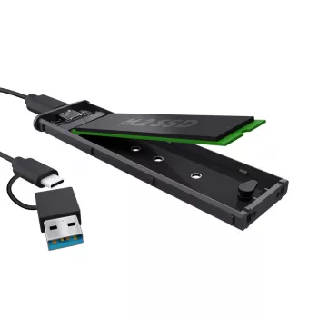 SSD korpusas TRUST 25806 Black M.2, vienam diskui, iki 4 TB, USB Type-C 10 Gbit/s (USB 3.2 Gen 2)