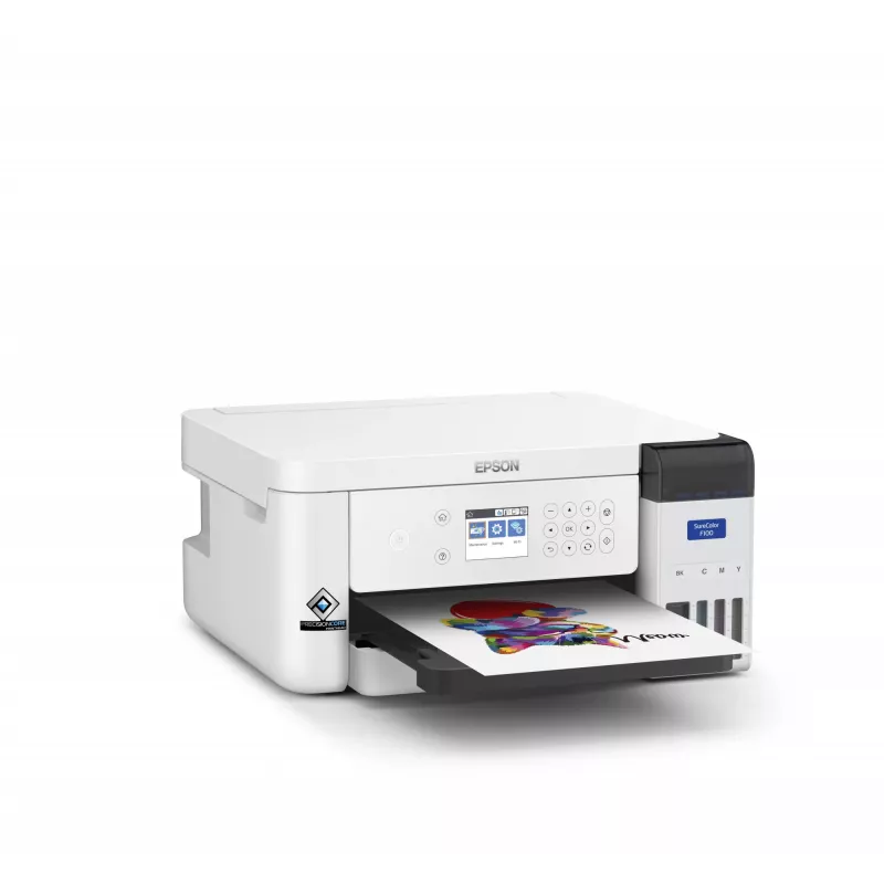 Epson SureColor SC‑F100 didelio formato spausdintuvas, rašalinis, spalvotas, 600 x 1200 DPI, A4 (210 x 297 mm), Ethernet LAN, Wi-Fi