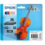 Epson 250XL Violin Claria Photo HD rašalo kasetės 6 vnt. Originalios Didelės (XL) talpos Juoda, Žydra, Šviesiai žydra, Šviesiai purpurinė, Purpurinė, Geltona