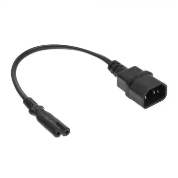 Maitinimo laidas C14 - C7 juodas 0,2 m ACT AK5248 250V 2,5A
