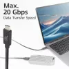 ACT USB4 20Gbps 240W USB Type-C laidas 2m Juodas USB-IF sertifikuotas