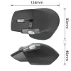 Belaidė lazerinė pelė ACT AC5147 – dešinei rankai, RF + Bluetooth, 4800 DPI, 6 mygtukai, pilka