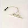 Gembird CCUSBRECEPTACLE vidinis USB 2.0 adapteris su dviem lizdais