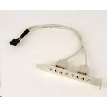 Gembird CCUSBRECEPTACLE vidinis USB 2.0 adapteris su dviem lizdais