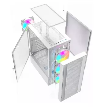 Korpusas Fornax 4000 ARGB, ATX, Baltas