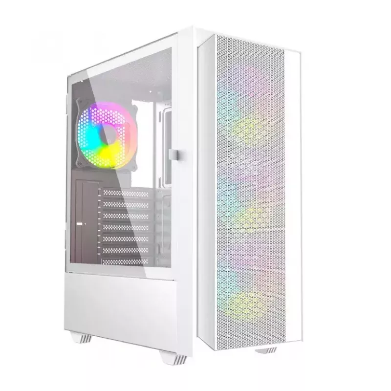 Korpusas Fornax 4000 ARGB, ATX, Baltas