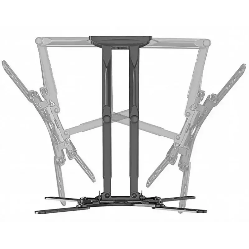 TV laikiklis Gembird WM-60ST-01 32–60 colių, VESA 100x100–400x400, iki 36,4 kg, pakreipimas -2°–10°, atstumas nuo sienos 4,2–45,2 cm, juodas