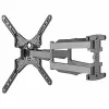 TV laikiklis Gembird WM-60ST-01 32–60 colių, VESA 100x100–400x400, iki 36,4 kg, pakreipimas -2°–10°, atstumas nuo sienos 4,2–45,2 cm, juodas