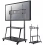 Neomounts NS-M4000BLACK mobilus grindinis stovas ekranams iki 267 cm, 150 kg, VESA 200x200–1000x600 mm