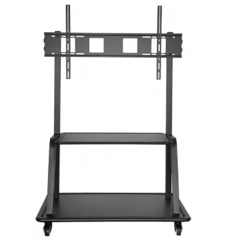 Neomounts NS-M4000BLACK mobilus grindinis stovas ekranams iki 267 cm, 150 kg, VESA 200x200–1000x600 mm