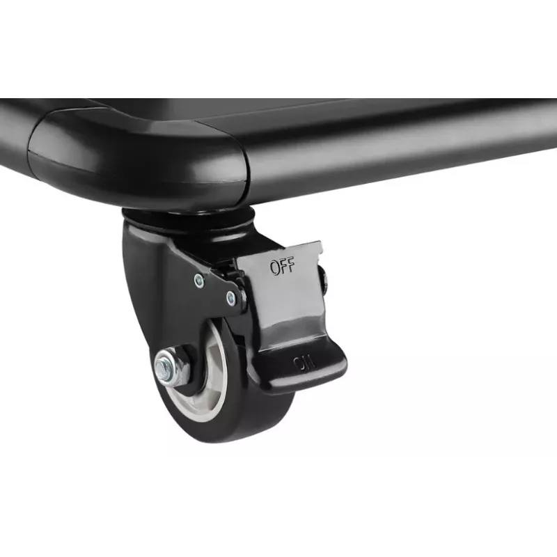 Neomounts NS-M4000BLACK mobilus grindinis stovas ekranams iki 267 cm, 150 kg, VESA 200x200–1000x600 mm