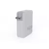 Nešiojamas 140W GaN kelioninis įkroviklis Xtorm XVC2140 su 3× USB-C PD prievadais ir 2 m USB-C laidu, baltas