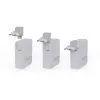 Nešiojamas 140W GaN kelioninis įkroviklis Xtorm XVC2140 su 3× USB-C PD prievadais ir 2 m USB-C laidu, baltas