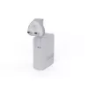 Nešiojamas 140W GaN kelioninis įkroviklis Xtorm XVC2140 su 3× USB-C PD prievadais ir 2 m USB-C laidu, baltas