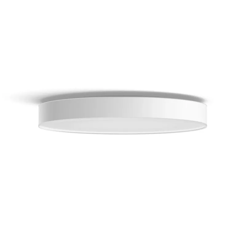 Philips Hue White ambience Enrave papildomai didelis lubinis šviestuvas, išmanus lubinis šviestuvas, Bluetooth, baltas, LED, metalas, nekeičiama lemputė