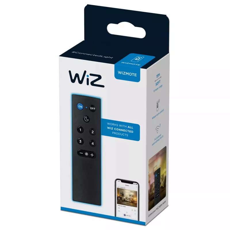 WiZ WiZmote belaidis nuotolinio valdymo pultas juodas