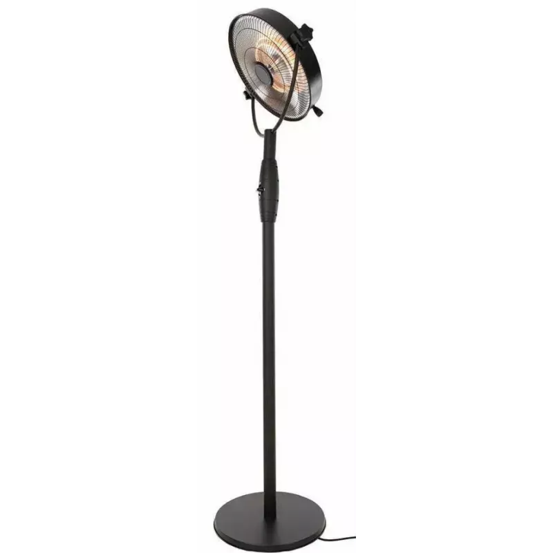 Halogeninis elektrinis šildytuvas SUNRED Retro, 2100/900 W, grindinis, patalpų, iki 17 m², juodas/rudas