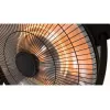 Halogeninis elektrinis šildytuvas SUNRED Retro, 2100/900 W, grindinis, patalpų, iki 17 m², juodas/rudas
