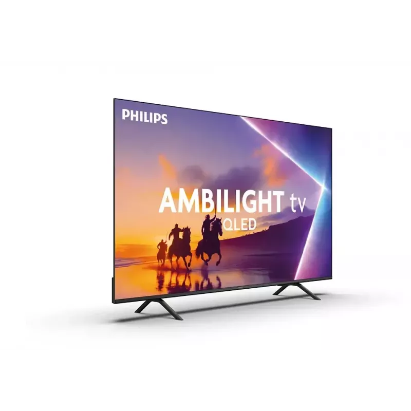 Televizorius Philips 55PUS8450 55 colių (139,7 cm) QLED 4K Ultra HD Smart TV, Titan OS, Wi‑Fi, juodas