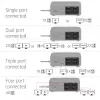 USB-C Quad DisplayLink Docking Station CLUB 3D CSV-2542 — 2× DisplayPort 8K60Hz, 2× HDMI 4K60Hz, PD 100W, 2.5G Ethernet