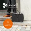 R-Go Tools R-Go Viva odinis krepšys nešiojamam kompiuteriui, su integruotu stovu, petneša, 15,6 col., juodas