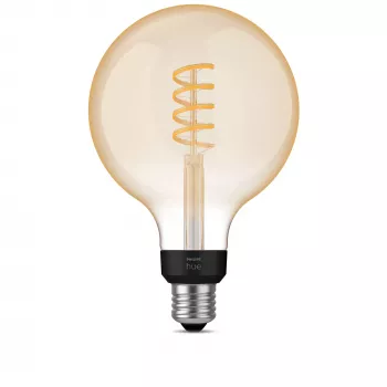 Philips G125 E27 kaitrinės lemputės formos išmanioji LED lemputė, 7W, Bluetooth/Zigbee, 125×192mm