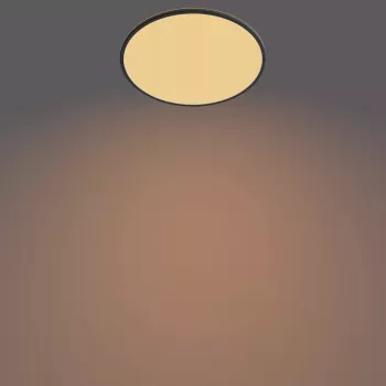 Philips Functional Super Slim 36 W LED lubinis šviestuvas juodas apvalus