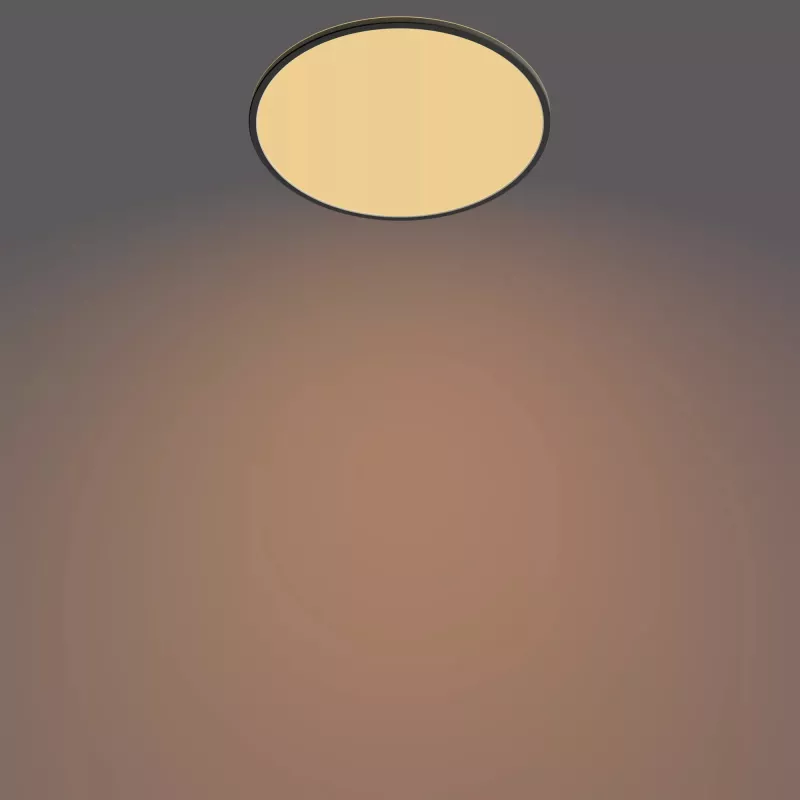 Philips Functional Super Slim 36 W LED lubinis šviestuvas juodas apvalus