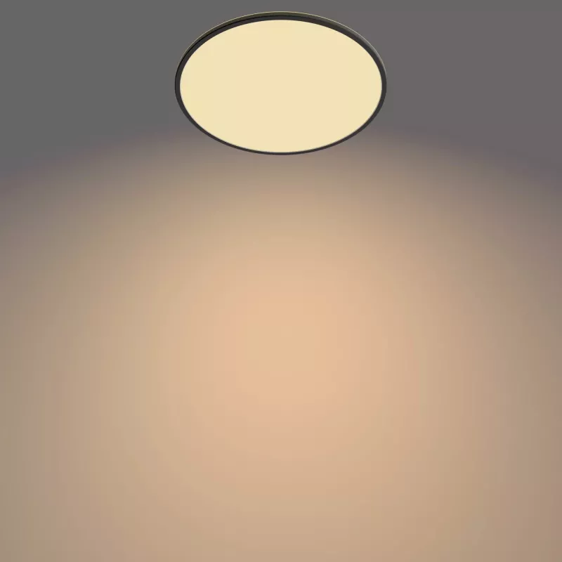 Philips Functional Super Slim 36 W LED lubinis šviestuvas juodas apvalus